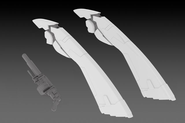 GSC-PM38435 PLUM Powerdolls Series X-4+(PD-802) Weapon Set 1 Angel Wing & M51 Grenade Launcher (3rd-Run) 1/35 Scale Model Kit Accessory main product photo