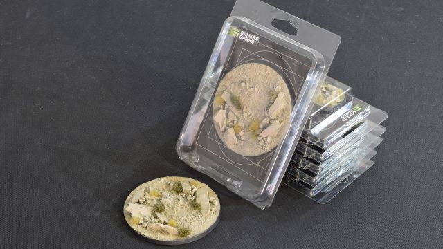 GSG-GGB-ASR100 Gamers Grass Battle Ready Bases - Arid Steppe - Round 100mm (x1) main product photo