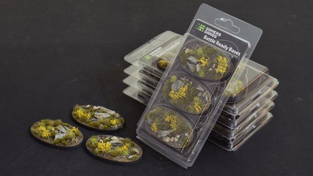 GSG-GGB-HLO75 Gamers Grass Battle Ready Bases - Highland - Oval 75mm (x3) main product photo