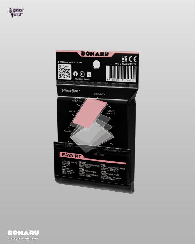GTSL25DMREZF Gatherers' Tavern Gatherers Tavern Domaru Easy Fit Standard Size Clear Sleeves main product photo