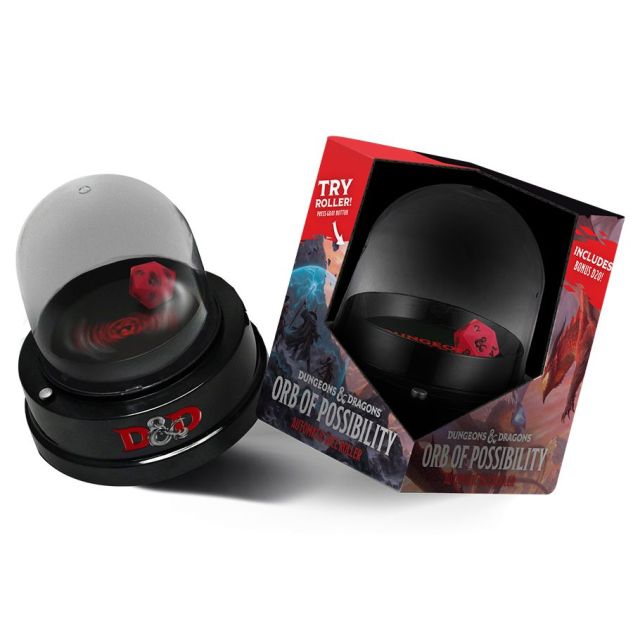 LIC10951 FanRoll Dungeons & Dragons: Orb of Possibility Dice Roller with Silicone d20 main product photo