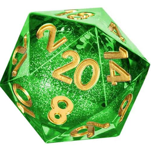 MET95120 Metallic Dice Games Individual D20 Elixir Liquid Core Dice: Aegis of Hope main product photo