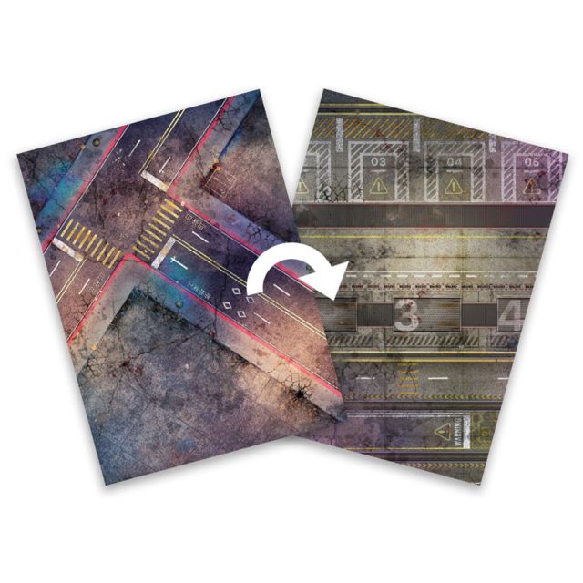 MFC21102 Monster Fight Club Cyberpunk RED: Combat Zone - 22in x 30in Combat Zone Game Mat main product photo