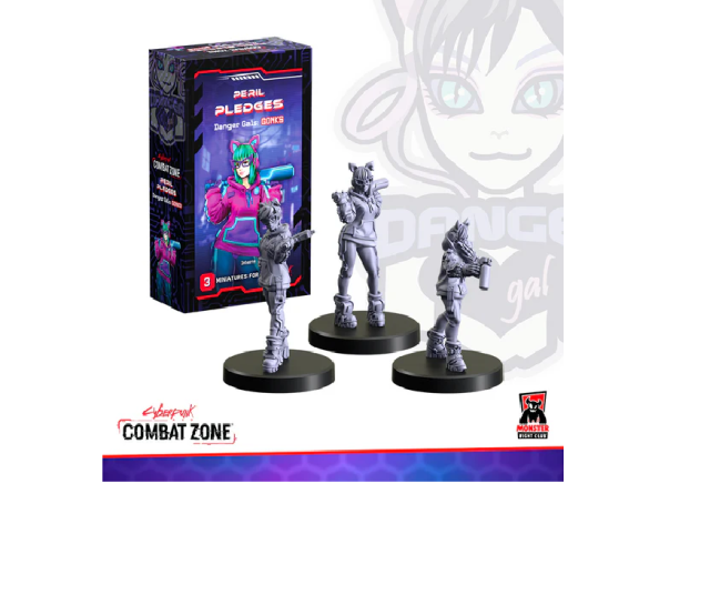 MFC45124 Monster Fight Club Cyberpunk RED: Combat Zone - Peril Pledges (Danger Gals Gonks) main product photo