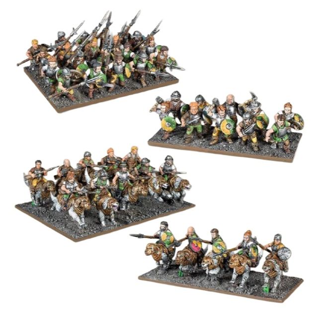 MGEMGKWHF306 Mantic Entertainment Kings of War 4E: Halfling - Muster Battle Group main product photo