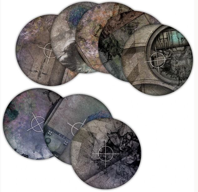 MGEMGTC247 Mantic Entertainment TerrainCrate: Grim Battlefield Objective Templates main product photo