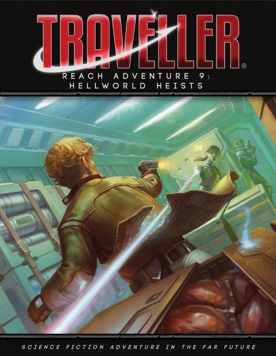 MGP40140 Mongoose Publishing Traveller Role Playing Game: Reach Aventure 09 - Hellworld Heists main product photo