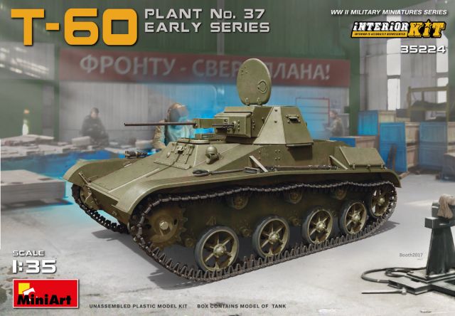 MIART-35224 MiniArt 1/35 T-60 (Plant No.37) Early Series. Interior Kit main product photo