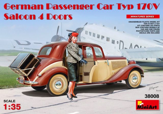 MIART-38008 MiniArt 1/35 German Passenger Car Typ 170V.Saloon 4 Doors main product photo