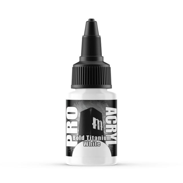 MONMPA-001 Monument Hobbies Pro Acryl: Bold Titanium White (22ml) main product photo