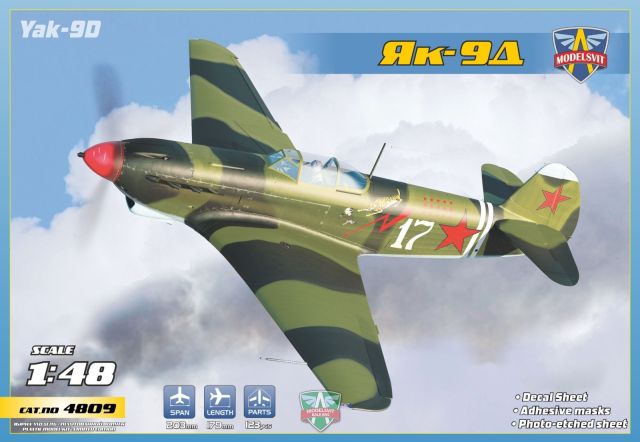 MOV-4809 Modelsvit 1/48 Yak-9D Longe-range WWII fighter (NEW MOLDS, 3D DESIGN) main product photo