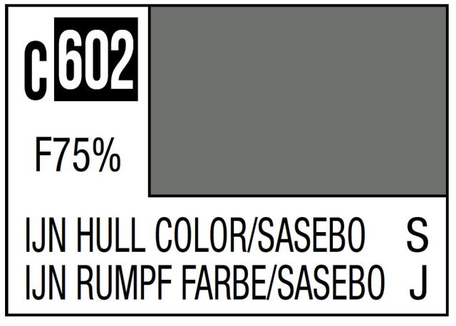 MRHOB-C602 Mr Hobby Mr. Color C602 IJN Hull Color Sasebo Imperial Japanese Warship / Sasebo Arsenal (6 Pack) main product photo
