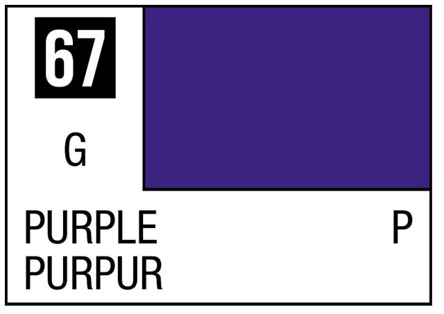 MRHOB-C67 Mr Hobby Mr. Color 67 - Purple (Gloss/Primary) - 10ml (6 Pack) main product photo