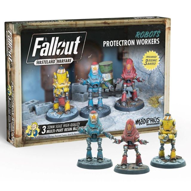 MUH052222 Modiphius Entertainment Fallout: WW: Robots Protectron Workers main product photo