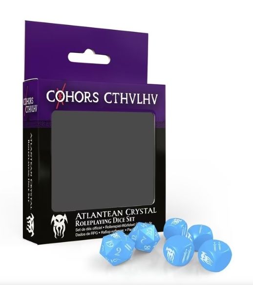 MUH0860122 Modiphius Cohors Cthulhu Roleplaying Game: Atlantean Crystal Dice Pack main product photo