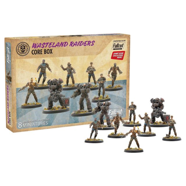 MUH162012 Modiphius Entertainment Fallout: Miniatures: Wasteland Raiders Core Box (Plastic) main product photo