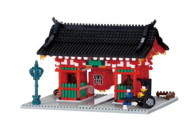 NABLK-22898 Nanoblock Advanced Hobby Series Kaminarimon Version 2, "World Famous Buildings" main product photo