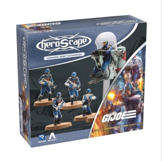 REN02882 Renegade Games Studios G.I. JOE Heroscape: COBRA Troopers and COBRA Flight Pod Army Expansion main product photo