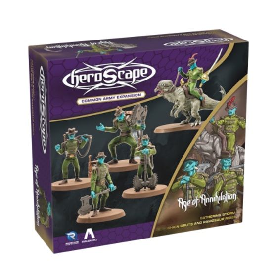 REN02888 Renegade Games Studios Heroscape: Chain Gruts and Ramosaur Rider Army Expansion main product photo