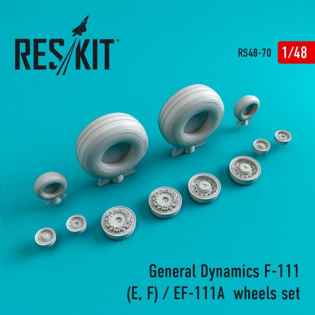 RESKT-RS48-0070 Res/Kit General Dynamics F-111 (E, F) / EF-111A wheels set main product photo