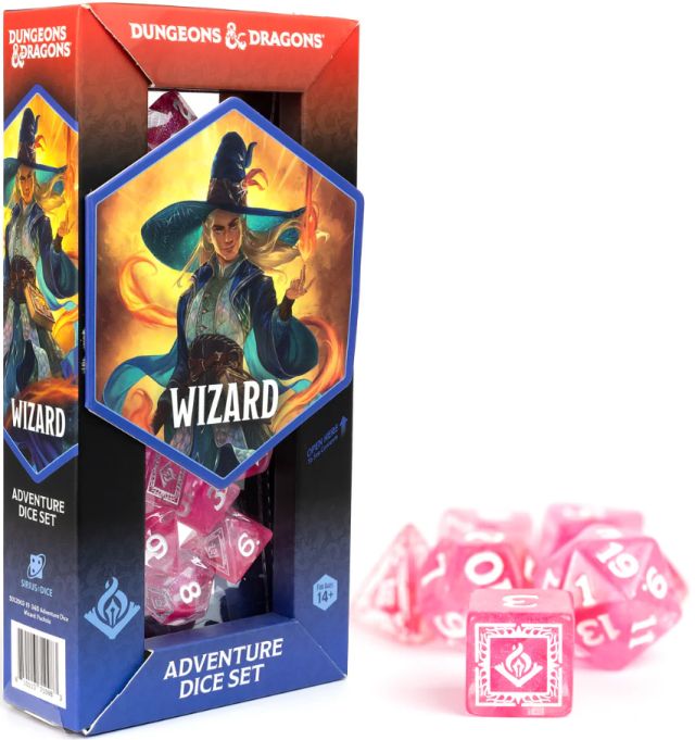 SDZ2002-19B Sirius Dice Dungeons & Dragons Adventure Dice Wizard: Fuchsia main product photo