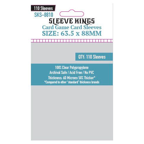 SKS8810 Sleeve Kings Deck Protector Sleeves: Card Game 63.5x88mm (110) main product photo