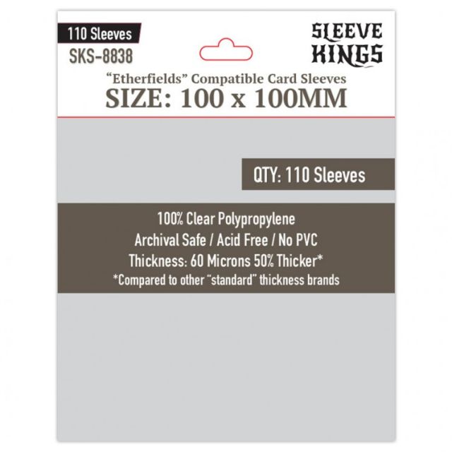 SKS8838 Sleeve Kings Deck Protector Sleeves: Etherfields 100x100 MM (110) main product photo