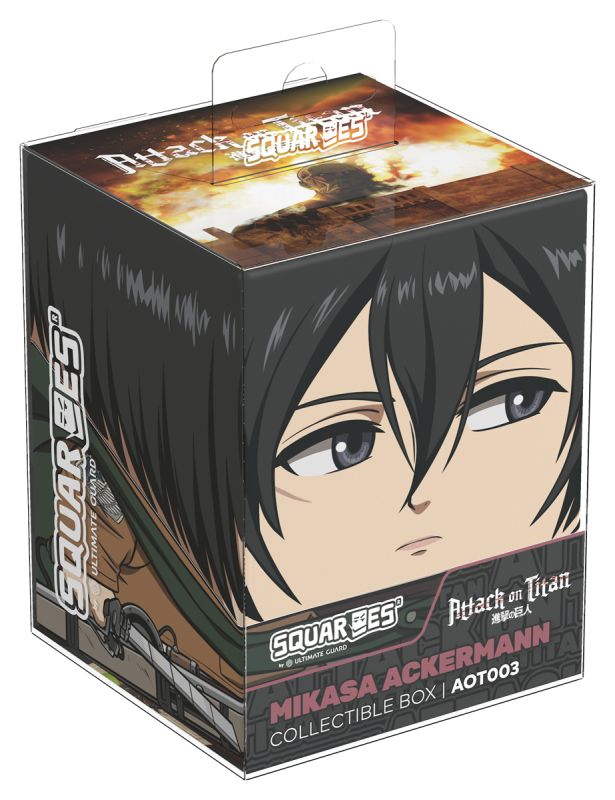 SQR100156 Ultimate Guard Squaroes - Boulder 100+ - Attack On Titan - 1 - Aot003 - Mikasa Ackermann main product photo