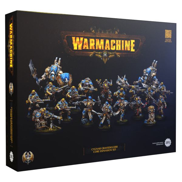 Steamforged Games Warmachine: Cygnar Gravediggers Battlegroup Box - Set Intro Esercito Con Warcaster E Warjack