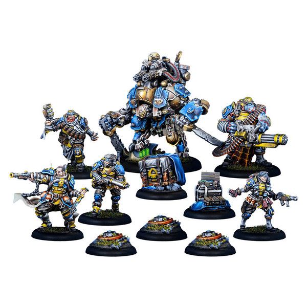 STEIKCGN222 Steamforged Games Warmachine: Cygnar Gravediggers Command Starter main product photo