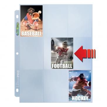 ULP82892 Ultra Pro 9-Pocket Platinum Side Load Page with Clear Background main product photo