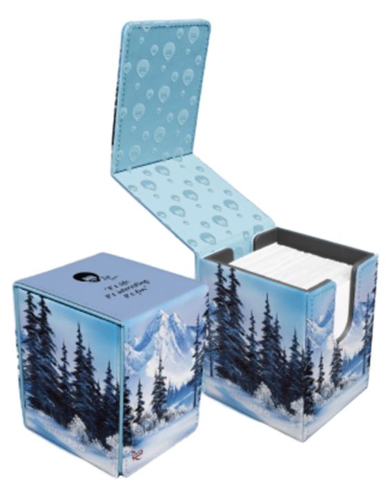 UPI16522 Ultra Pro Bob Ross: Winter Paradise 105ct APEX Deck Protector Sleeves main product photo