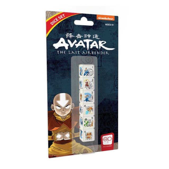 USOAC096653 USAOPOLY Dice Set: d6 Avatar - The Last Airbender (6) main product photo