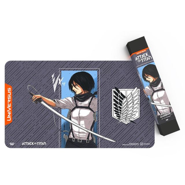 UVSAOT01PM2 UVS Games Playmat: UniVersus: Attack on Titan: Mikasa main product photo