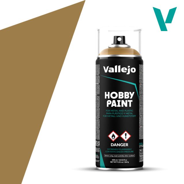 VAL-28015 Vallejo Aerosol Fantasy Color Primer - Desert Yellow (400 ml) (6 Pack) main product photo