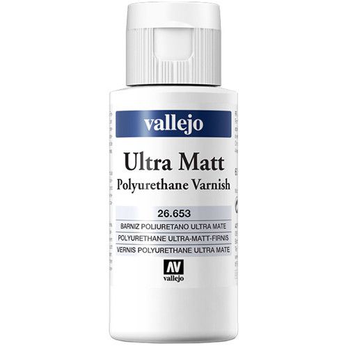 VAL26653 Vallejo Auxillary Products: Ultra Matt Polyurethane Varnish 60ml main product photo