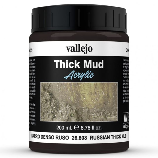 VJP26808 Acrylicos Vallejo Diorama Effects: Mud: Russian Thick Mud (200 ml.) main product photo
