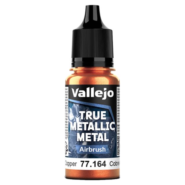 VJP77164 Vallejo True Metallic Metal: Airbrush: Ancient Copper (18ml) main product photo