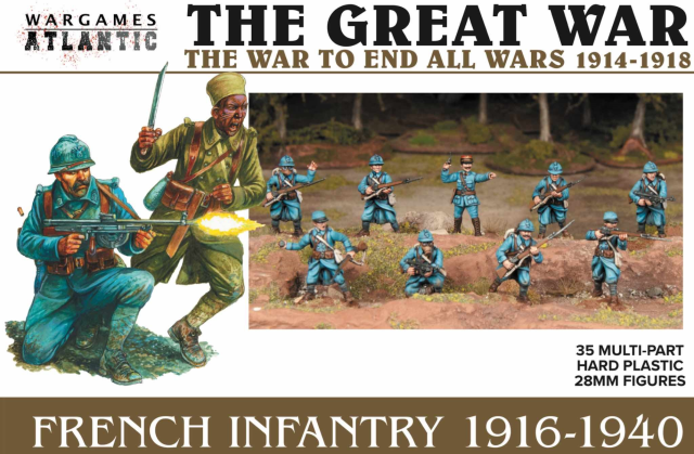 WGAWAAGW002 Wargames Atlantic The Great War: French Infantry 1916-1940 main product photo