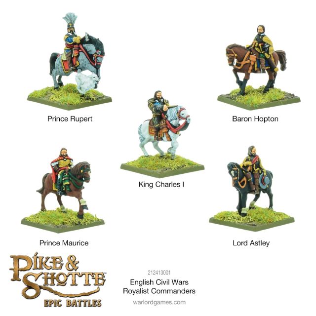 WLG212413001 Warlord Games Pike & Shotte: Epic Battles - English Civil Wars Royalist Commanders main product photo