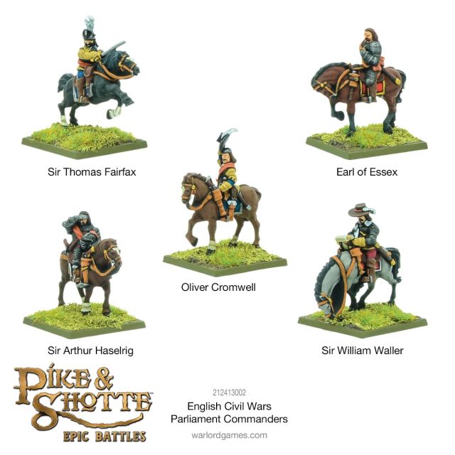WLG212413002 Warlord Games Pike & Shotte: Epic Battles - English Civil Wars Parliament Commanders main product photo