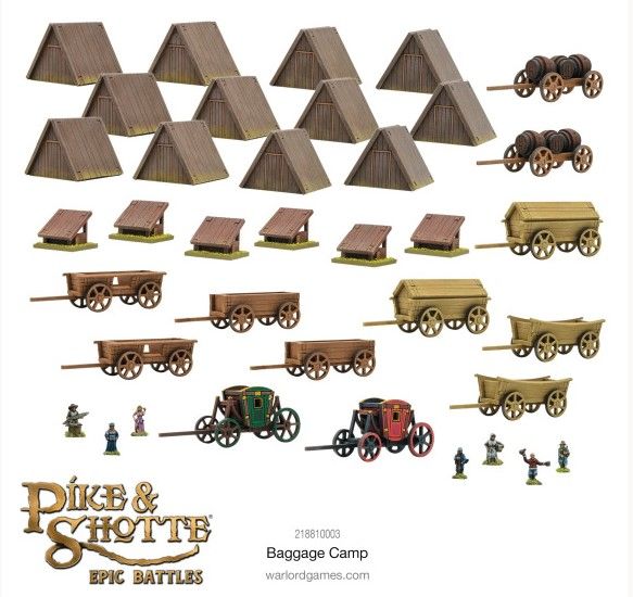 WLG218810003 Warlord Games Pike & Shotte: Epic Battles - Baggage Camp main product photo