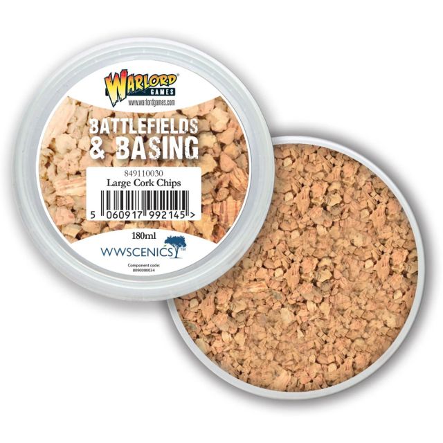 WLG849110030 Warlord Games Battlefields & Basing: Large Cork Chips (180ml) main product photo