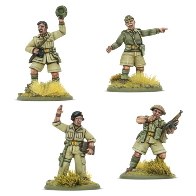 WRL403201003 Warlord Games Bolt Action: British 8th Army Platoon Commanders main product photo