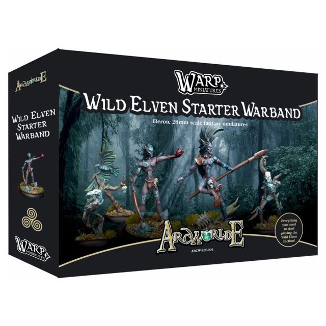 WRPARCWELF001 Warp Miniatures ArcWorlde: Wild Elven Starter Warband Box (Metal) main product photo
