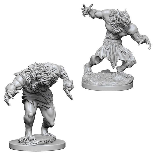 WZK73194 Wizkids/NECA Dungeons & Dragons: Nolzur's Marvelous Minis: Werewolves W4 (Unpainted) main product photo