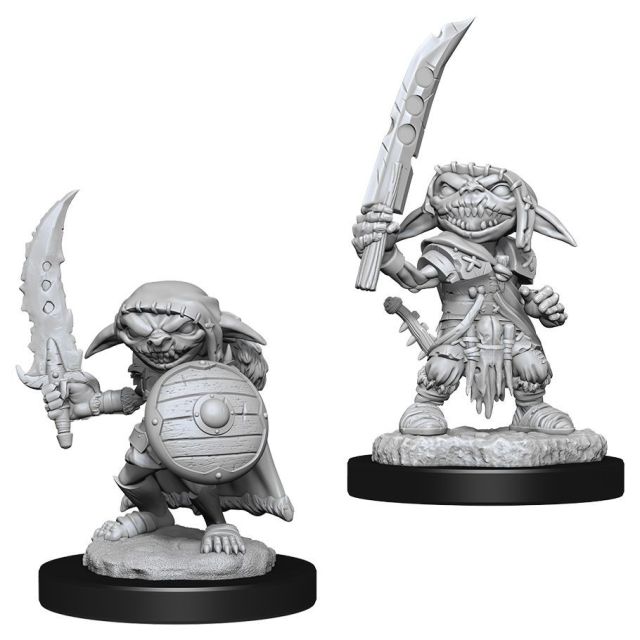 WZK90172 Wizkids/NECA Pathfinder: Deep Cuts Minis: Goblin Fighter Male W13 (Unpainted) main product photo