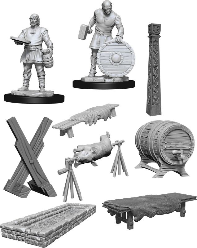WZK90175 Wizkids/NECA WizKids Deep Cuts Unpainted Miniatures: W13 Vikings main product photo
