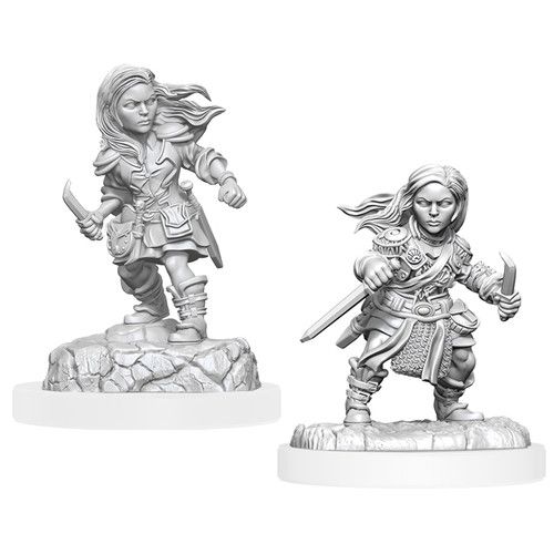 WZK90403 Wizkids/NECA Dungeons & Dragons Nolzur`s Marvelous Unpainted Miniatures: W20 Halfling Rogue Female main product photo