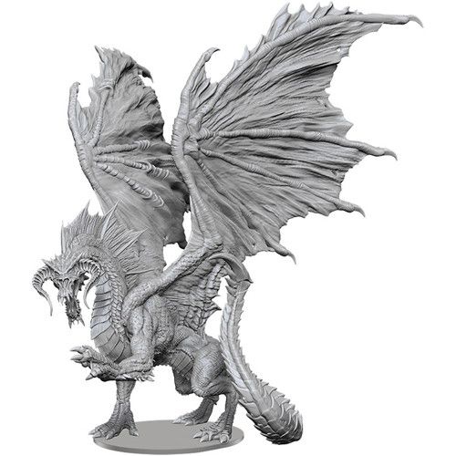 WZK90577 Wizkids Dungeons & Dragons Nolzur`s Marvelous Unpainted Miniatures: Adult Black Dragon main product photo